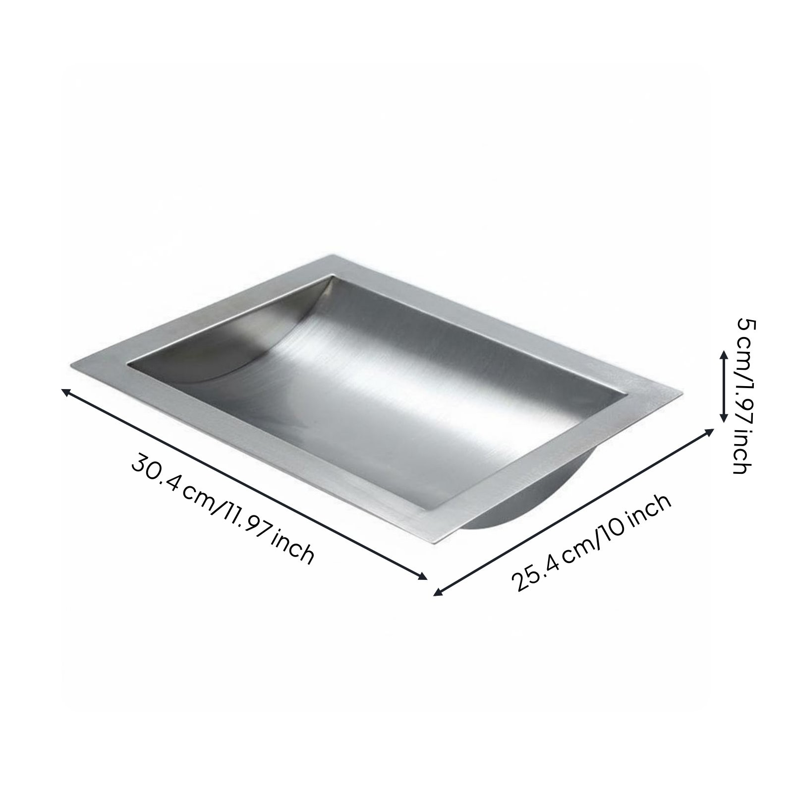 Stainless Steel Currency Tray Easy Installation Transaction Tray Tray Brushed