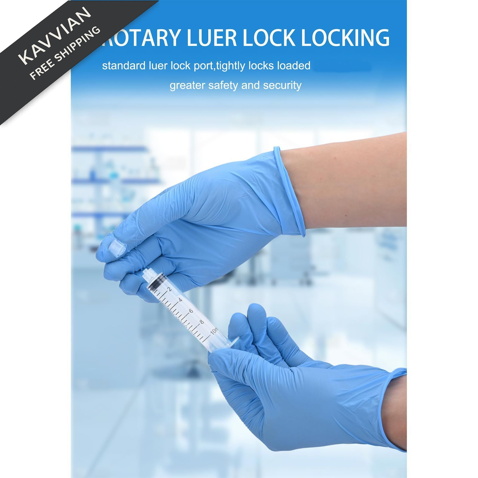 Luer Lock Syringe 10ml – Sterile Disposable Syringes 10ml, transparency