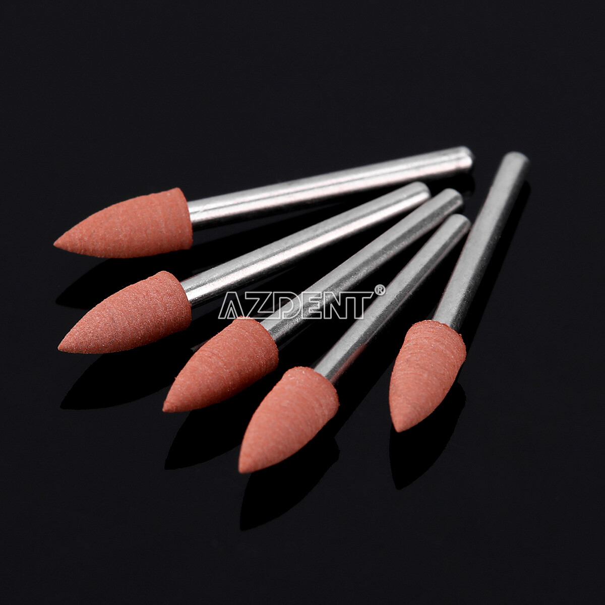 60PCS Dental Polishing Polishers Bur FG 1.6mm Mini Points Brownie Friction Grip