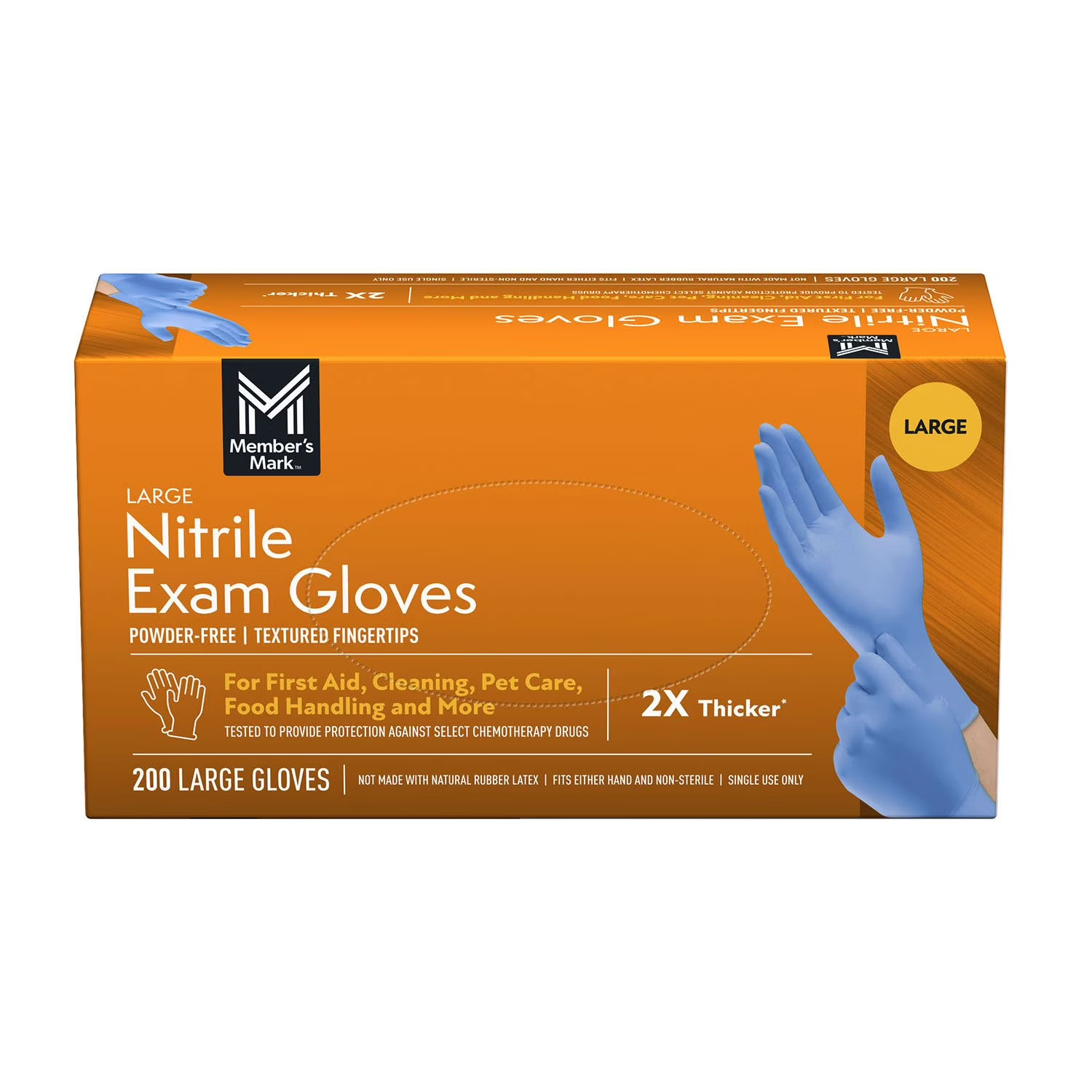 Member’s Mark Nitrile Exam Gloves Large 200 Count
