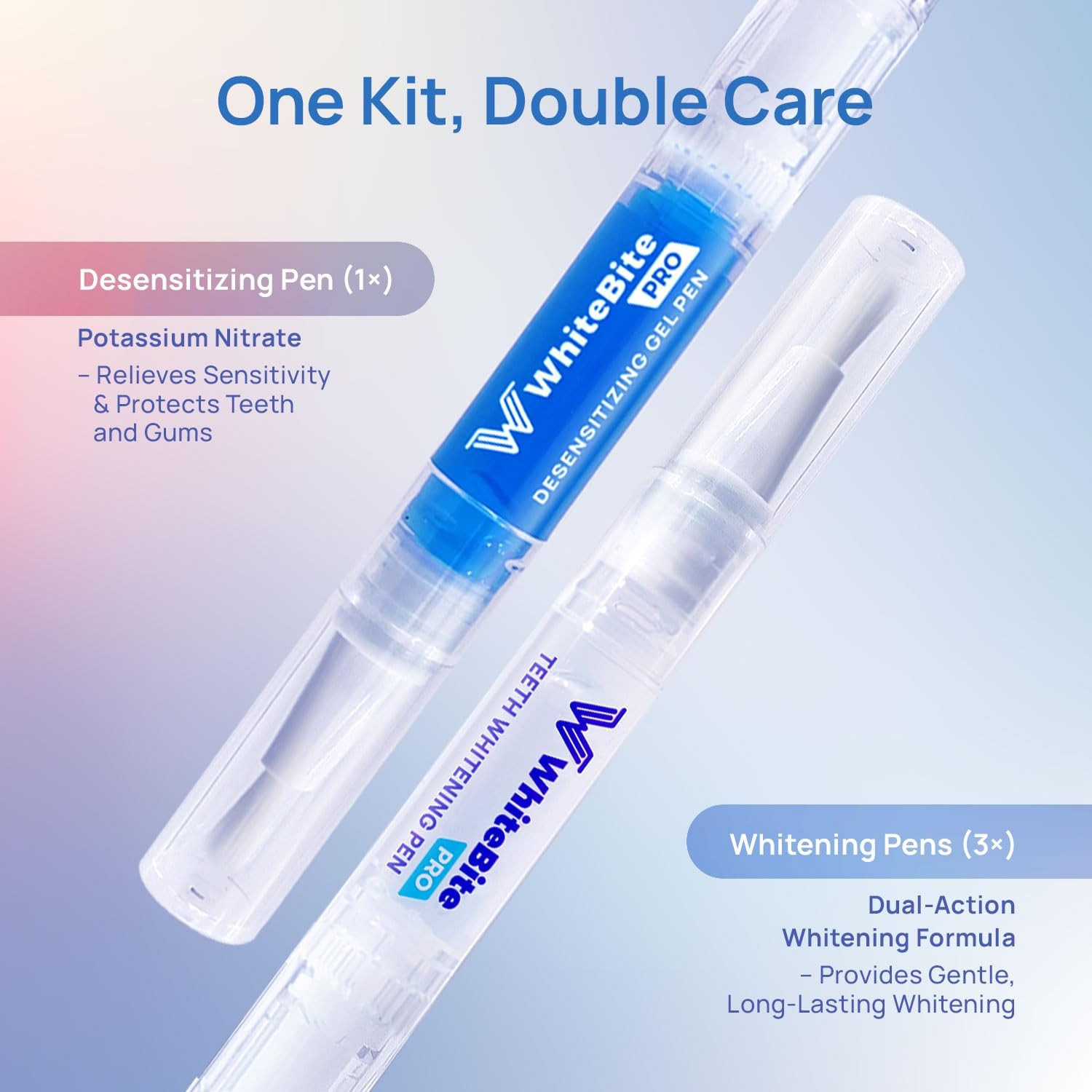 Whitebite Pro Vertical Dual LED Teeth Whitening Kit + Charging Dock