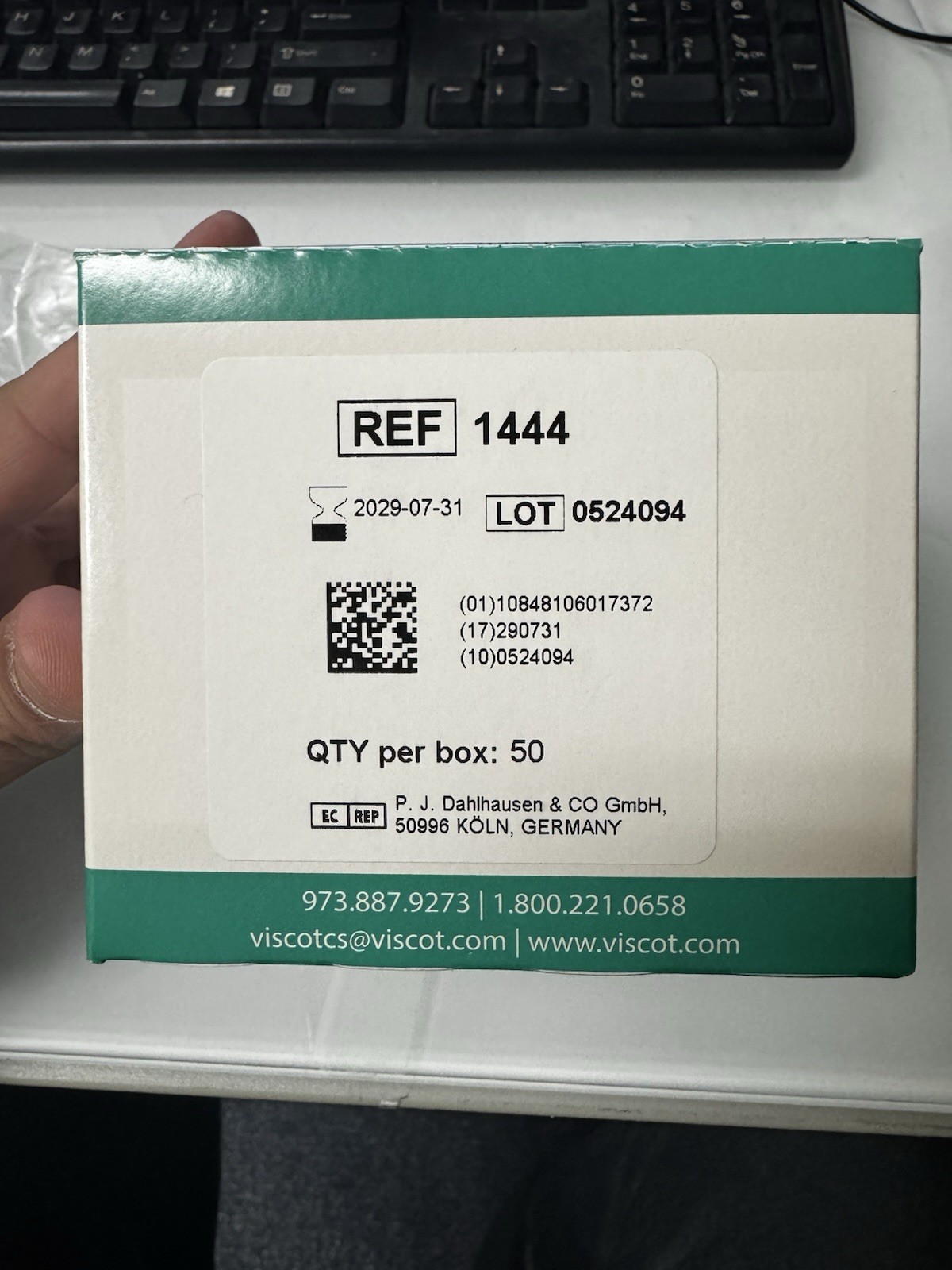 Skin E-Z Skin Marker Regular Tip Green, Non-Sterile VISCOT #1444, 50/Each/BOX.