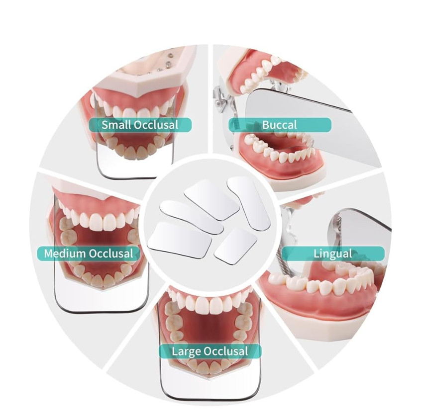 5Pcs Dental Orthodontic Photo Mirrors Glass Intra Oral Mouth Mirror Reflector