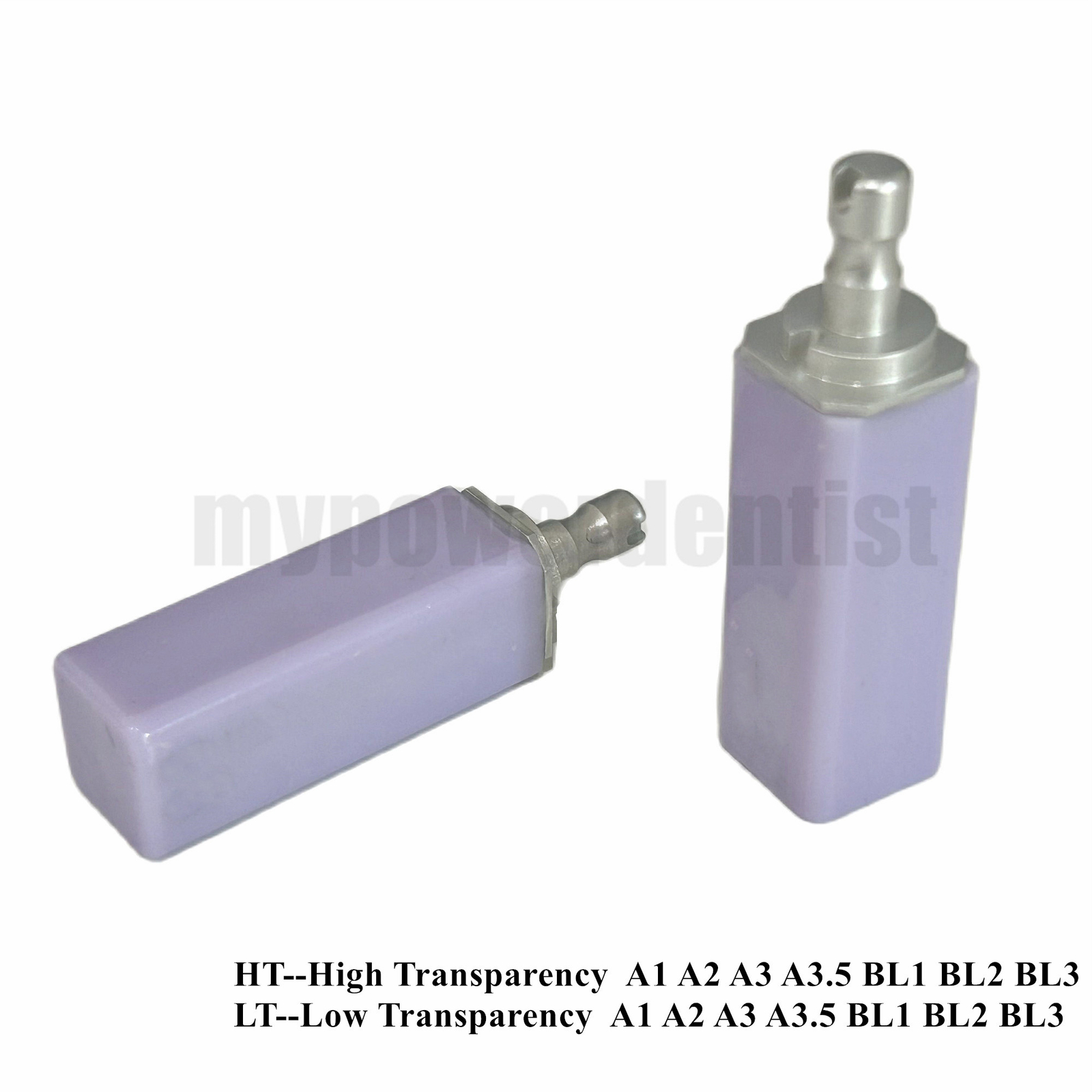 CAD CAM Dental Glass Ceramic Lithium Dislicate Block Cerec HT LT B40 Blocks