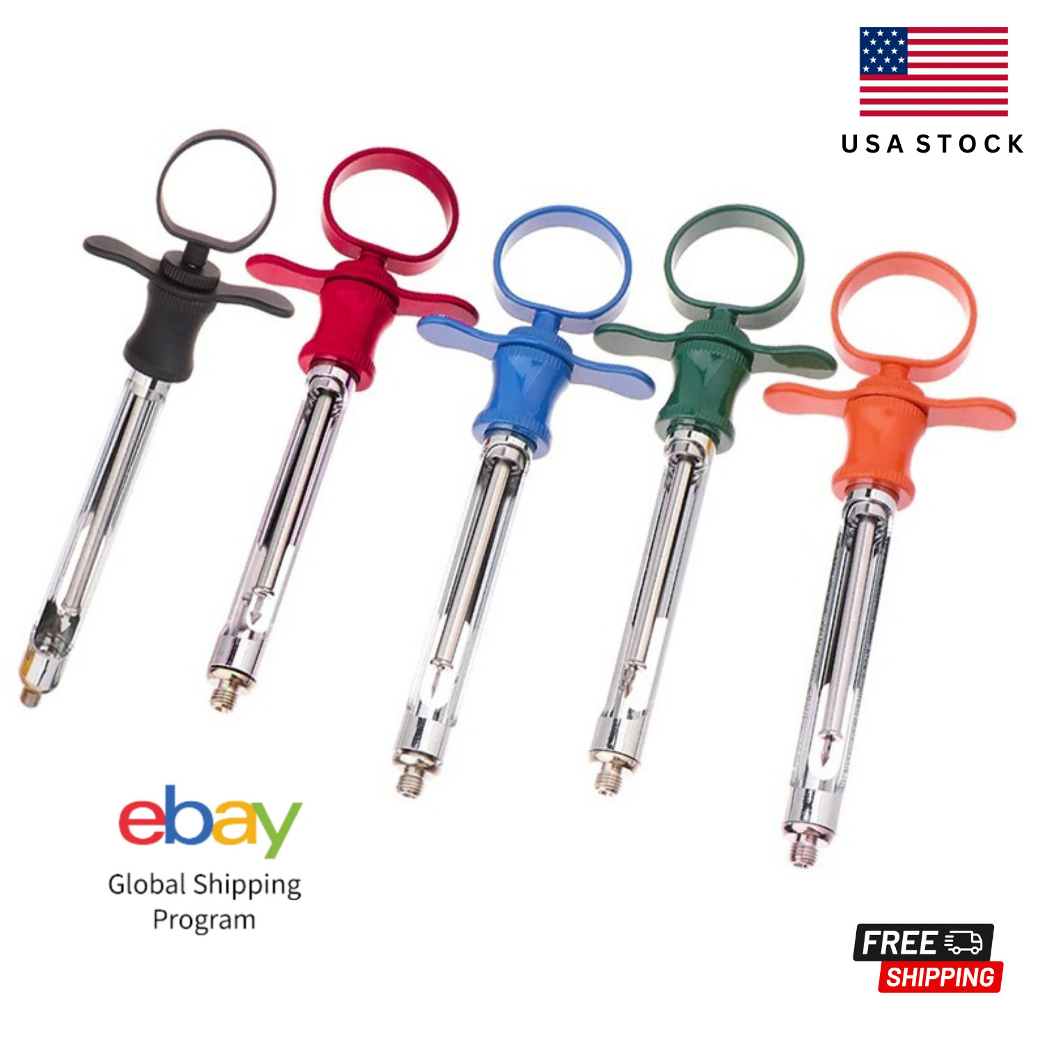 10x Dental Anesthetic Syringe 1.8CC Self-Aspirating Surgical Stainless Steel USA