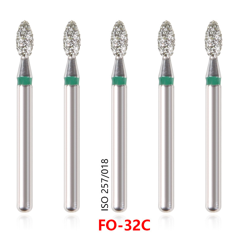 20Types 100Pcs Dental Diamond Burs Drills For High Speed Handpiece Medium FG BUR