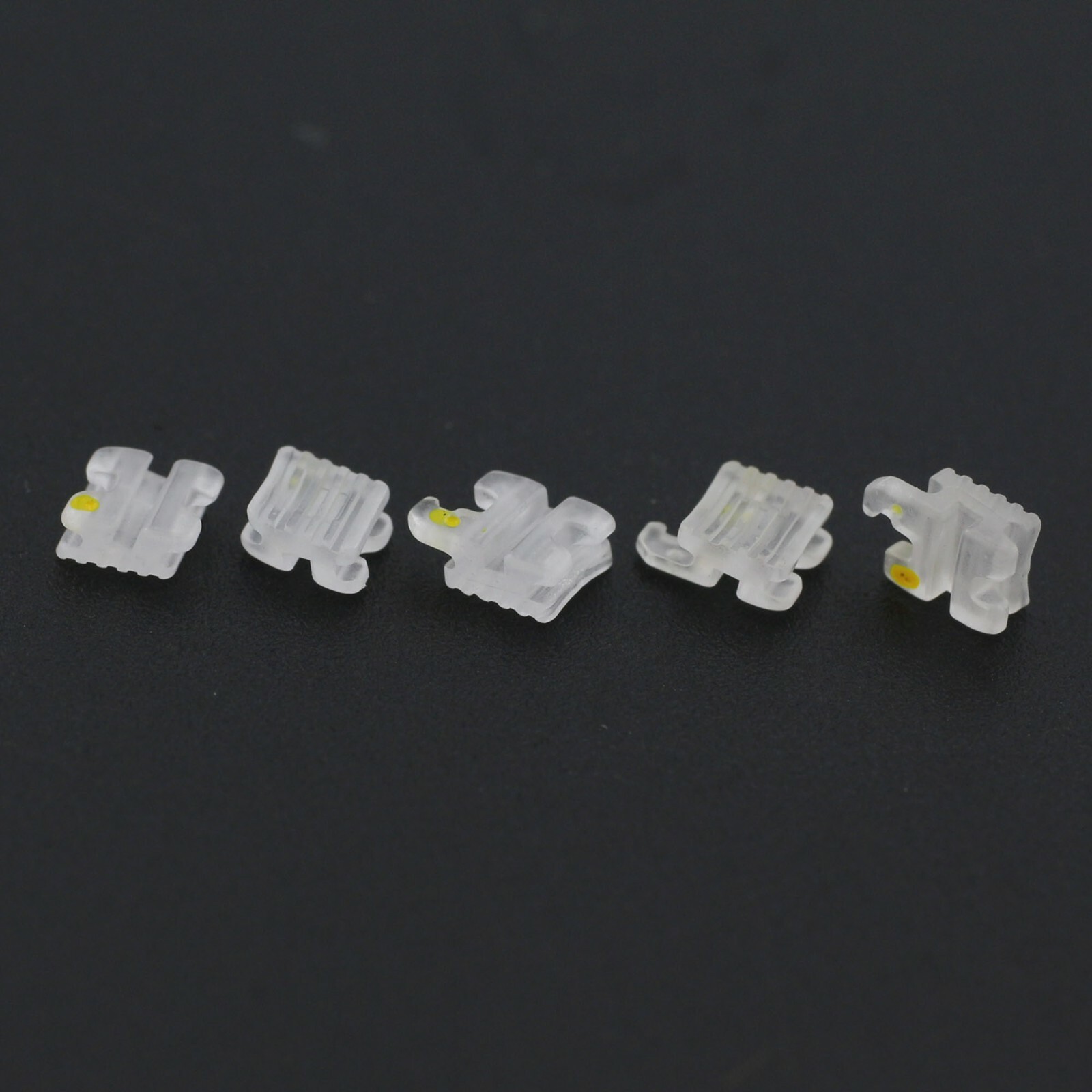 Orthodontic Aesthetic Bracket Ceramic Sapphire Clear Brace MBT 022 345W/H 5-5