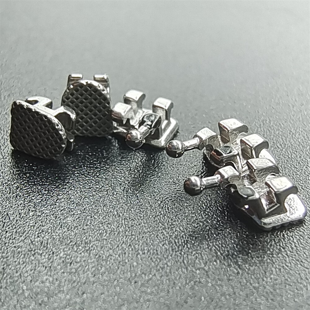10 Packs Dental Orthodontic Brackets Braces Metal Mini Roth.022 Hooks 345