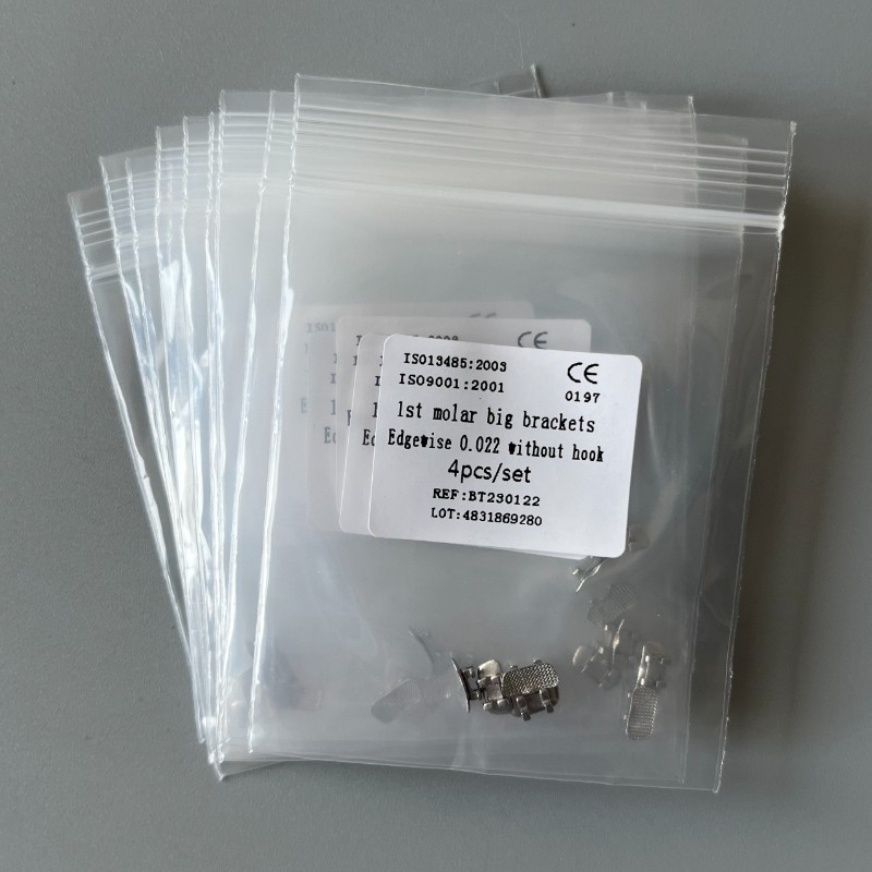 20Sets Dental Orthodontic 1st Molar Wide Big Brackets Edgewise 022 Without hooks