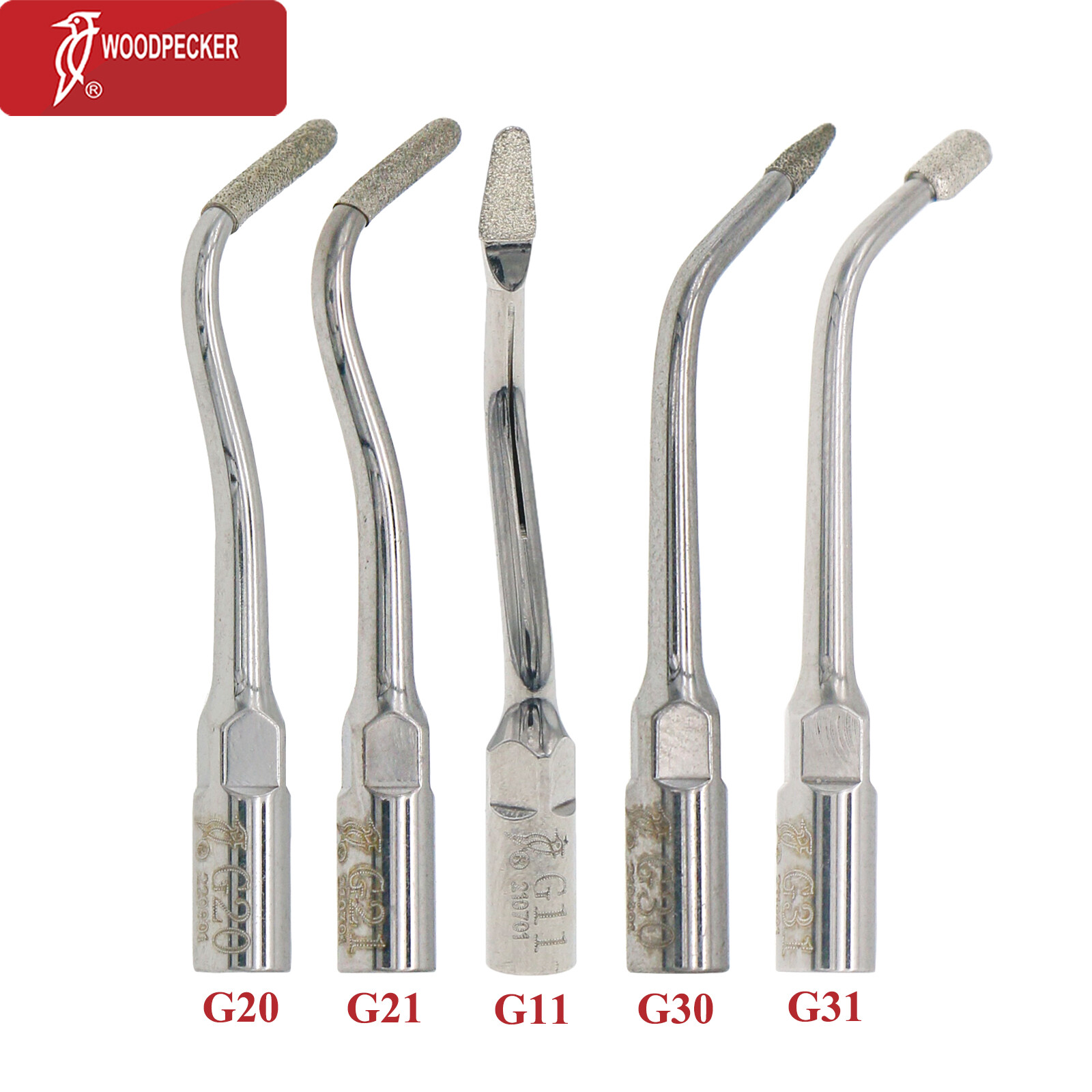 Woodpecker Dental Ultrasonic Piezo Scaler Tips Endo Perio DTE SATELEC NSK EMS