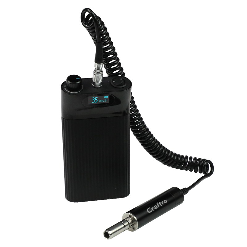 Craftro 35K RPM Dental Lab Portable Micromotor Polishing Unit + E-type Handpiece