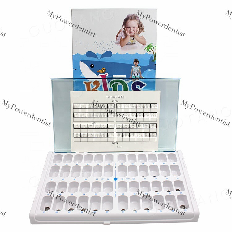 Dental Kids Primary Molar Crown Stainless Steel Kit/Refill 48Size