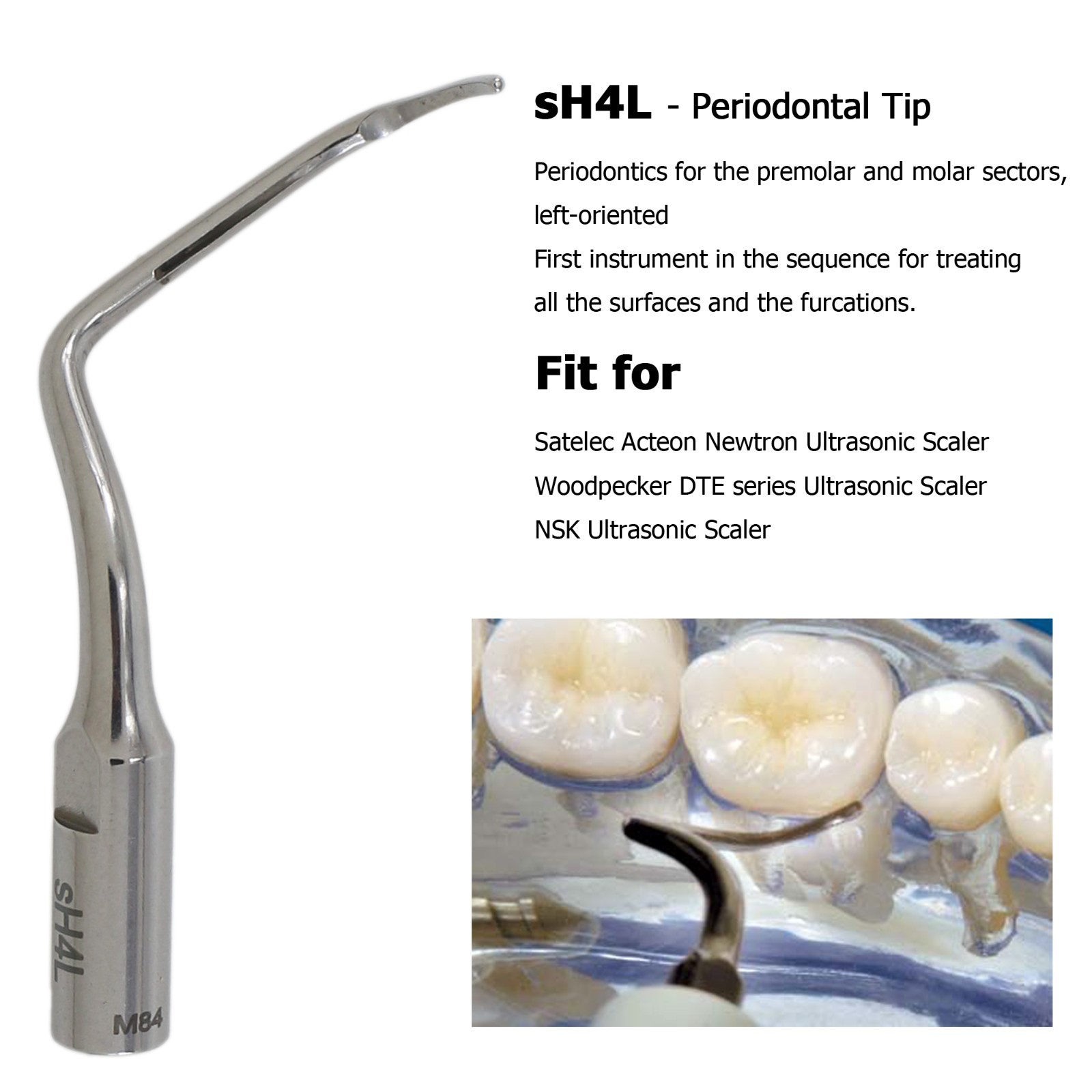 Dental Satelec Acteon Ultrasonic Piezo Scaler Tips Periodontal Tips H3 H4R H4L