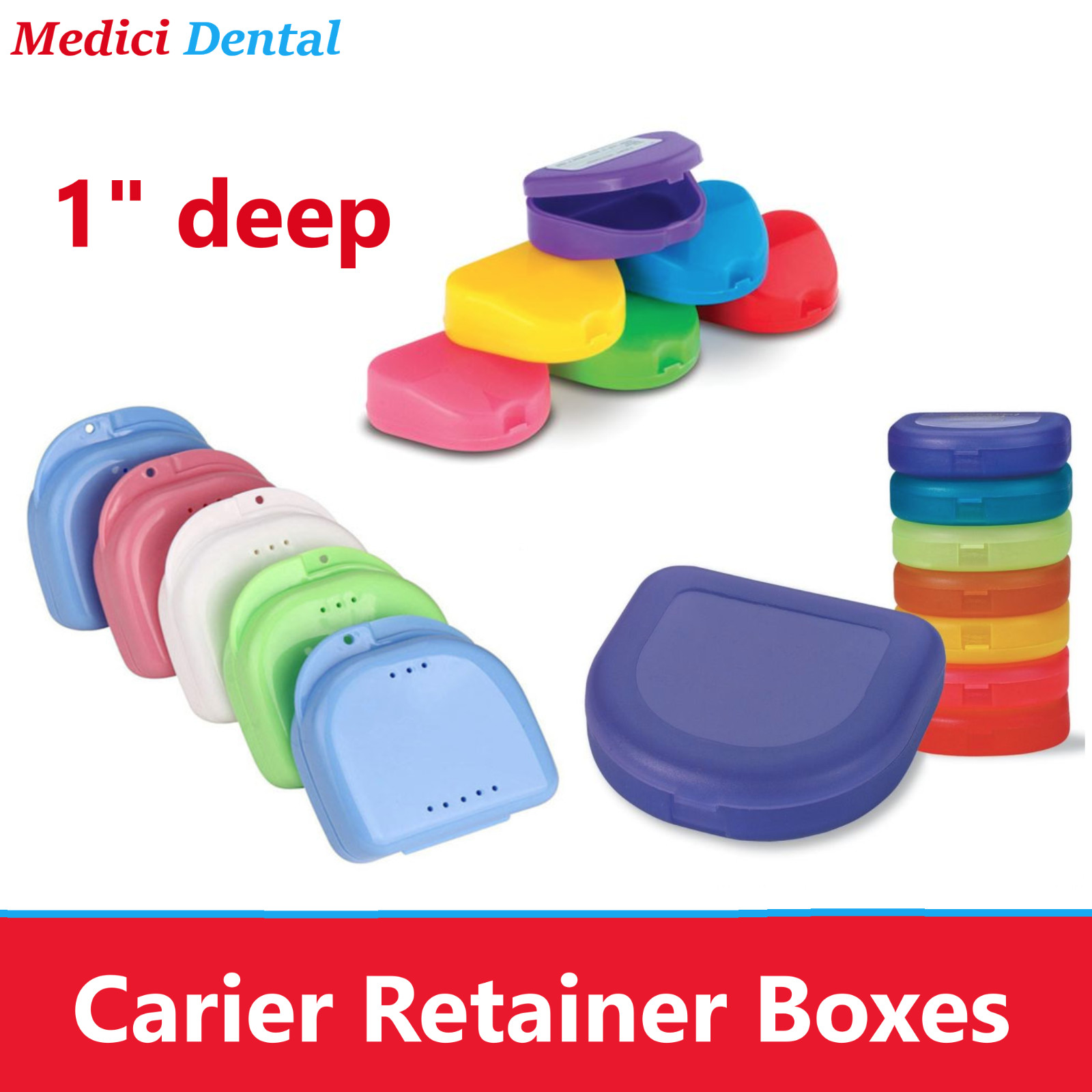 Dental Ortho Retainer Box For Storage Appliance Case Mouth Guard, Upto 200/Box