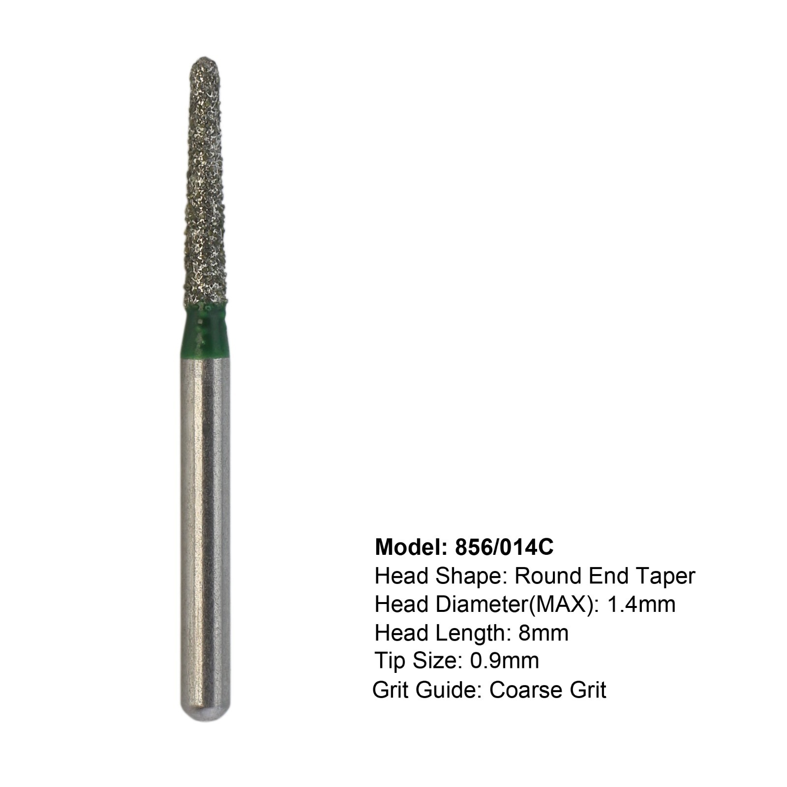 Diamond Dental Burs 856/014C High Speed FG Shank for Crown Prep & Implant 1.4mm