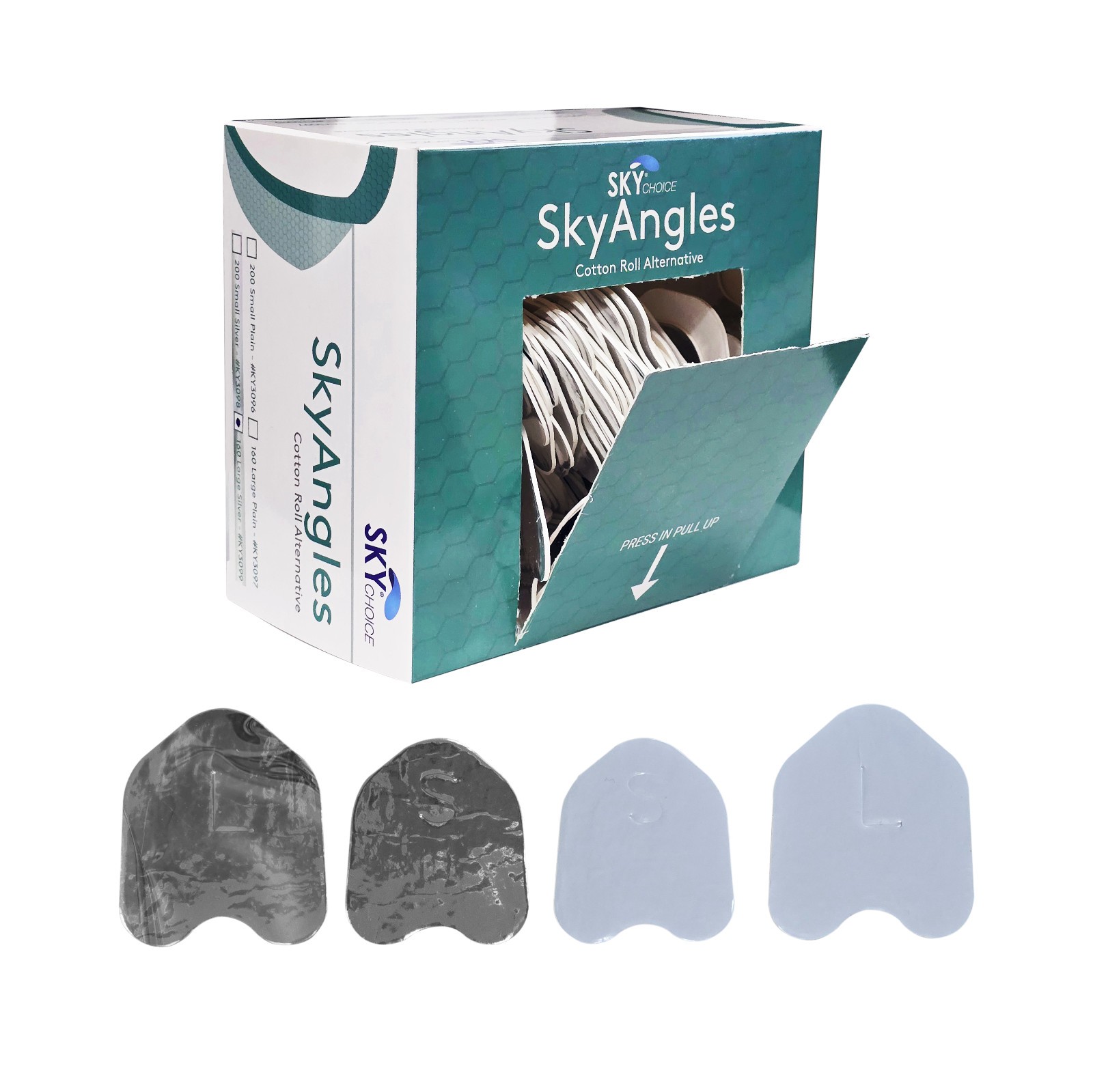 UpTo200 Angle Absorbent Cotton Roll Substitute Small Large Plain Silver