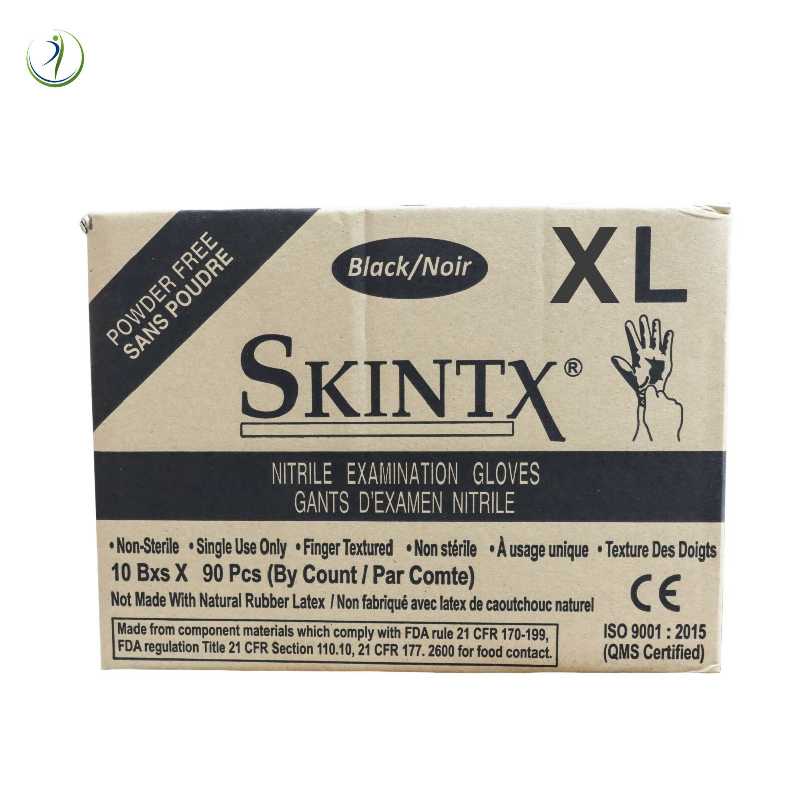 Nitrile Black Dental Medical Exam Gloves Powder-Free Disposable 5 Mil 10 Boxes