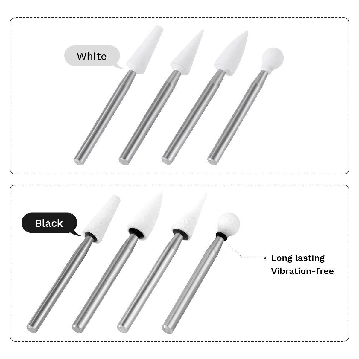 Dental Polishing Stones FG High & Low Speed Stone Burs Aluminum Oxide Abrasive