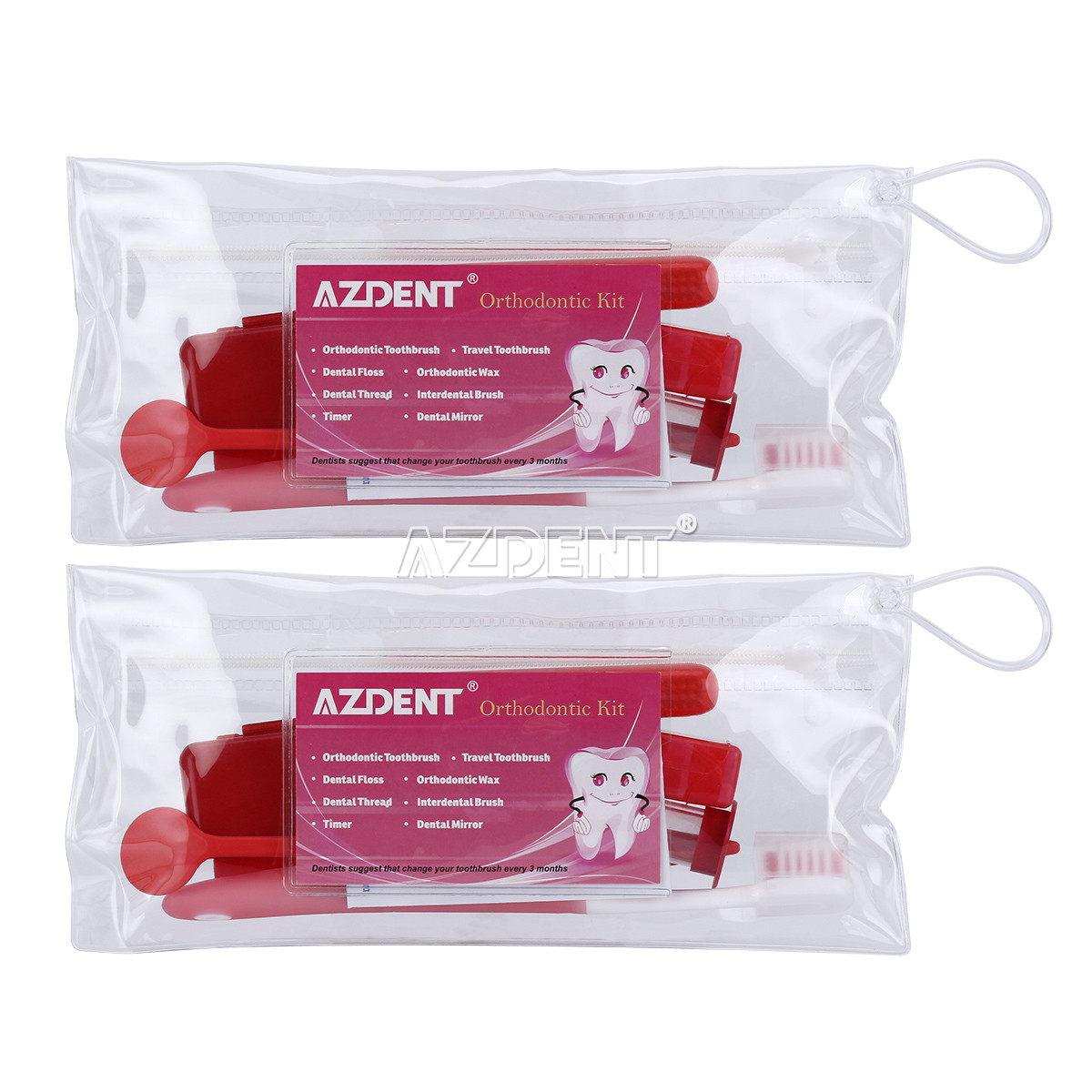 20 X AZDENT Dental Orthodontic Oral Care Kit Hygiene Clean Tools Teeth Whitening