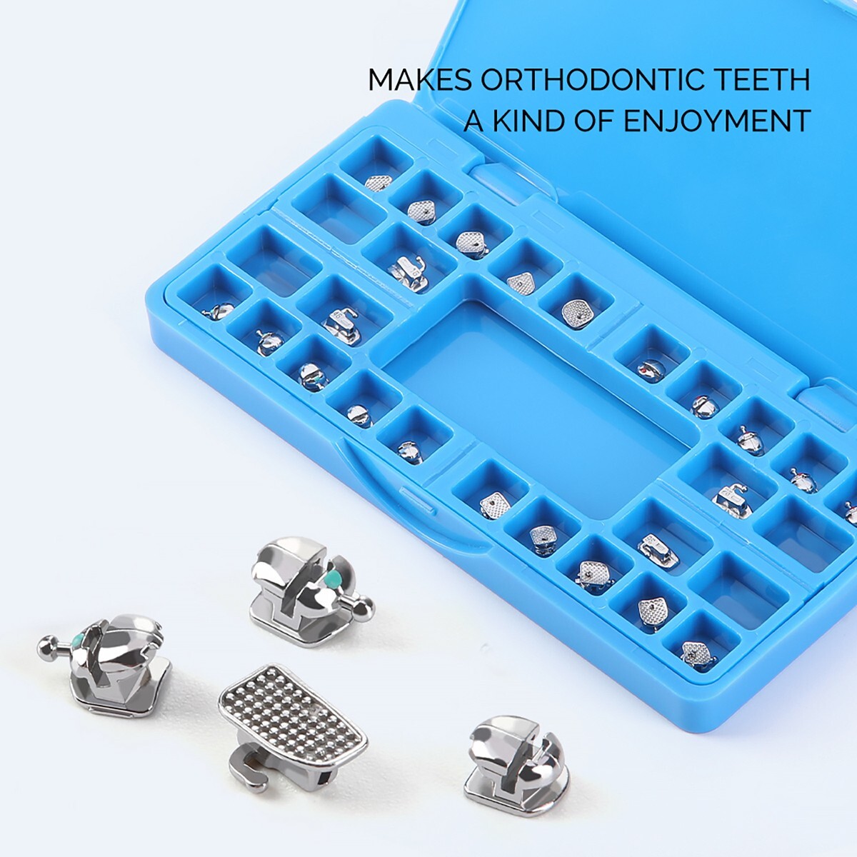 Dental Orthodontic Spherical Self-Ligating Bracket Braces Roth.022 Hooks 3-4-5