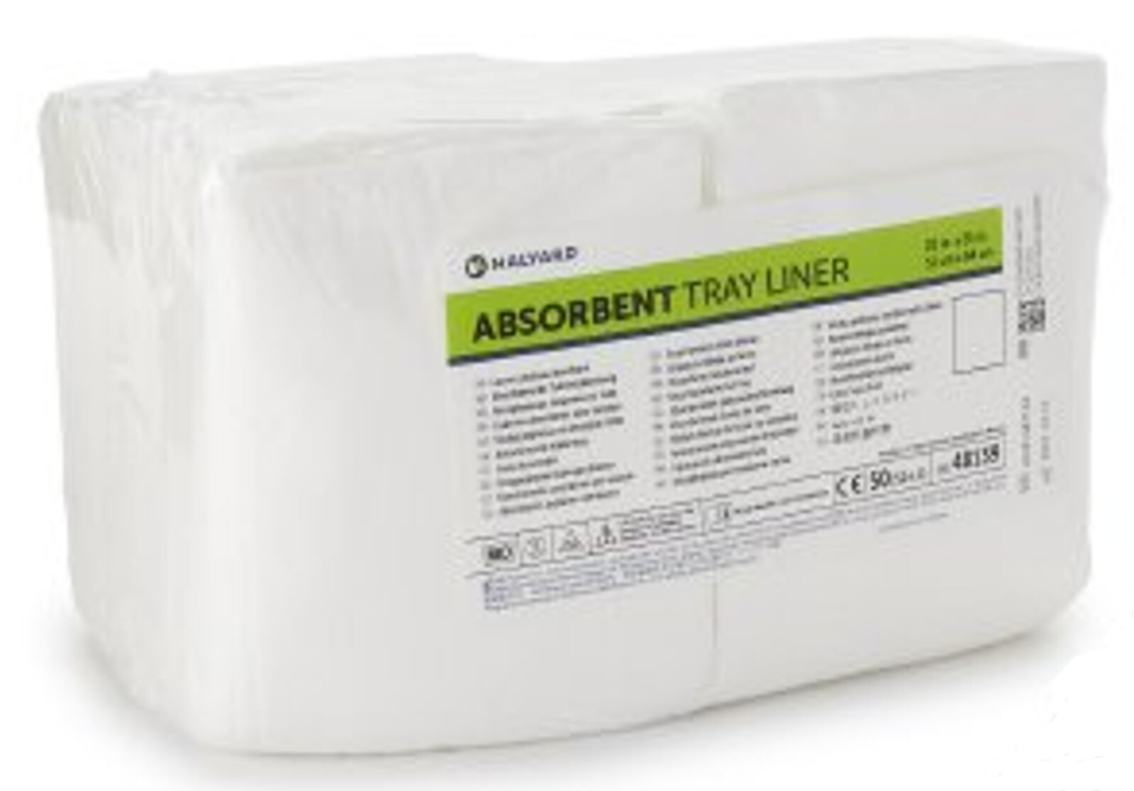 *1-Pack* Halyard Absorbent Disposable Tray Liner 20″ x 25″ White 48139