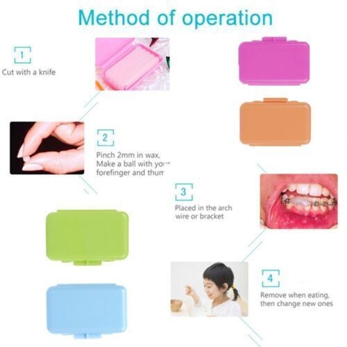 10 Packs Dental Oral Orthodontics Wax For Braces Gum Irritation 10 Fruit Scent