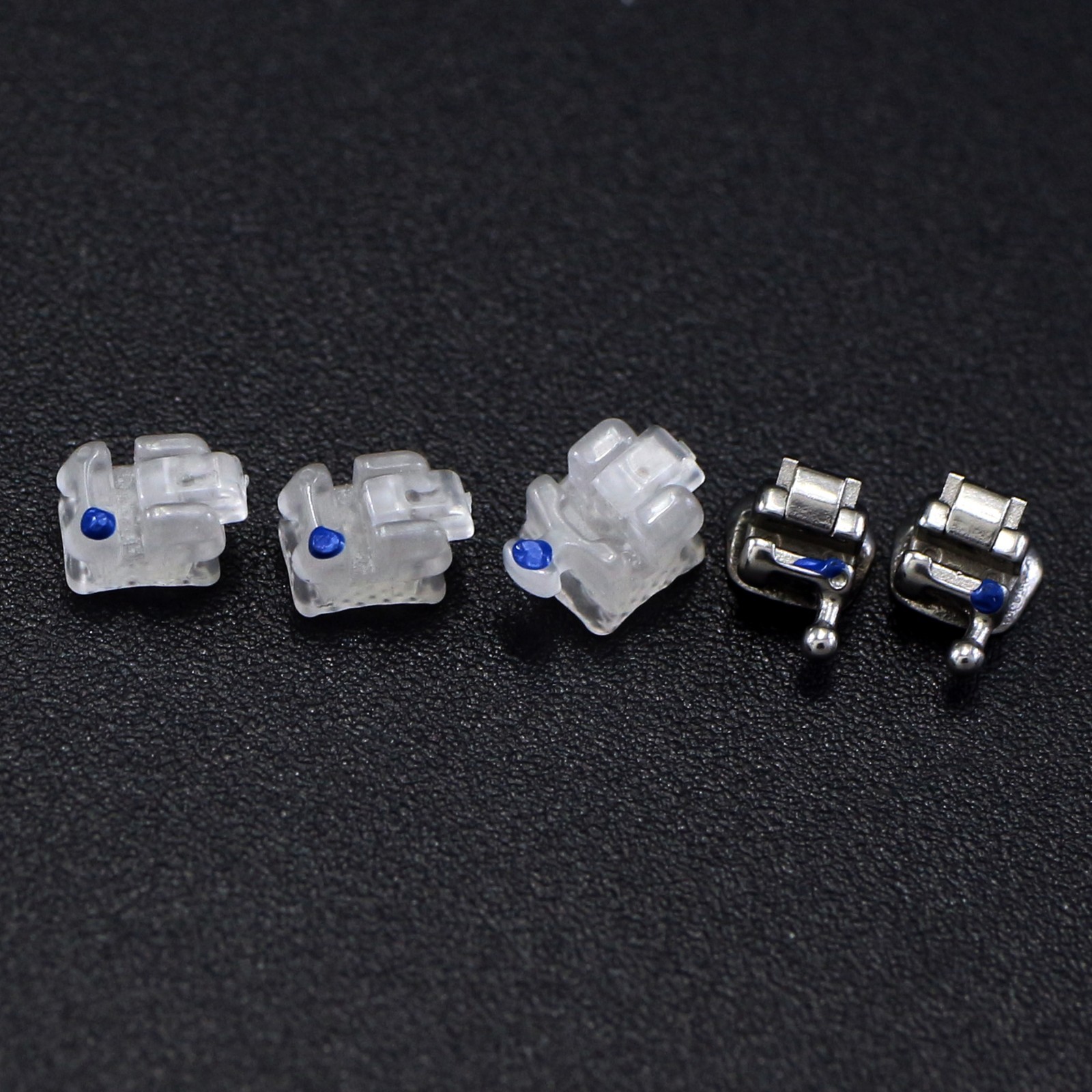 Dental Ceramic Brackets Orthodontic Self Ligating Braces MBT 022 345 Damon Clear