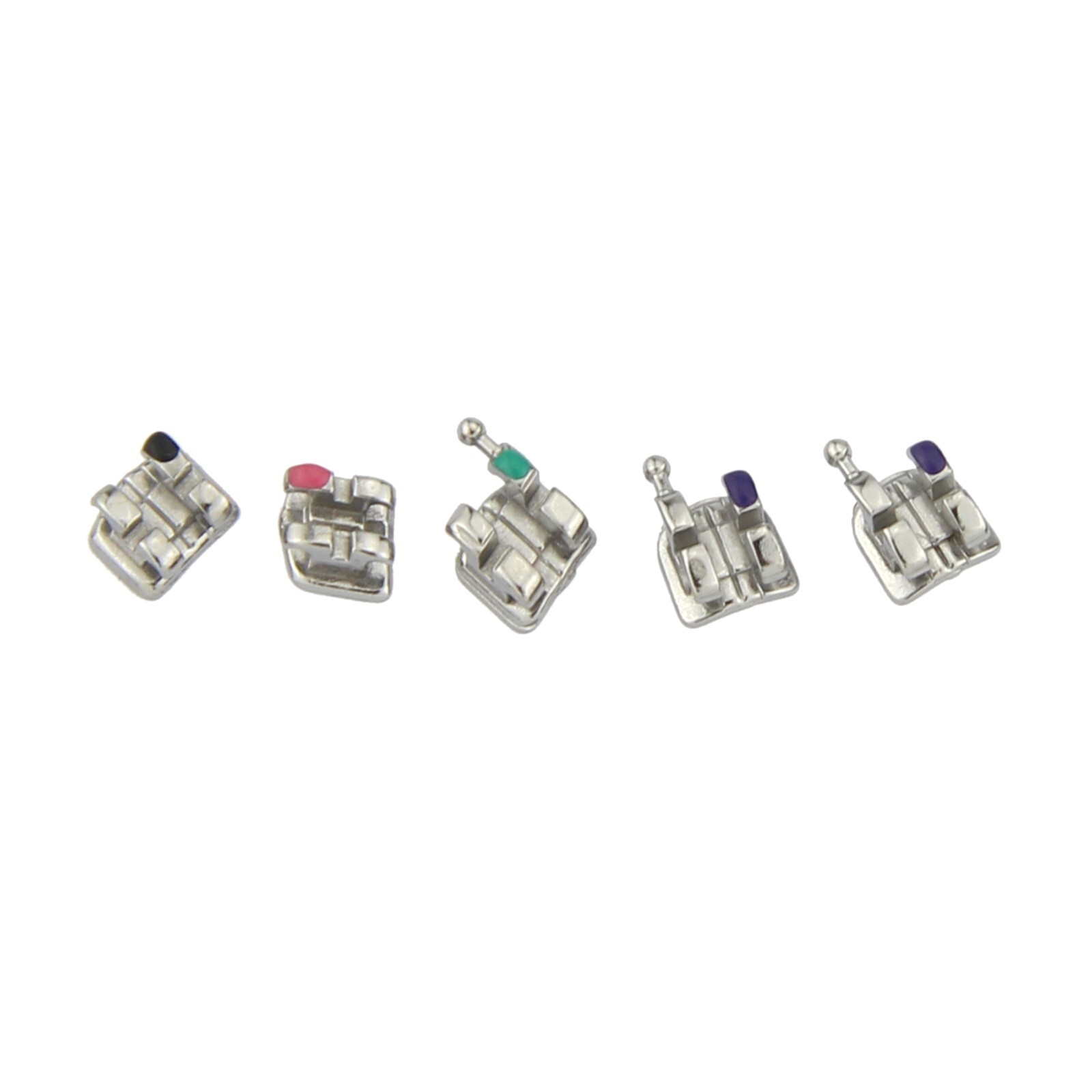Dental Orthodontic Bracket Braces Metal Mini Roth MBT 018 022 345 Hooks MIM 5-5