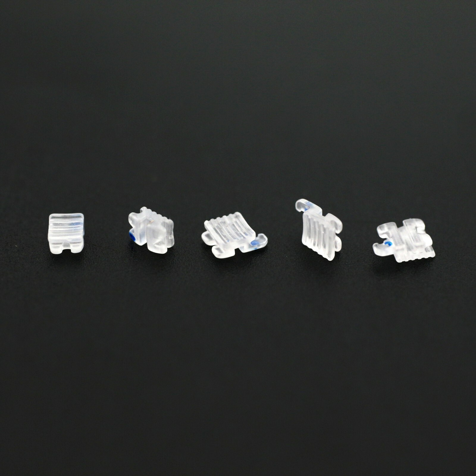 Dental Orthodontic Ceramic Brackets Clear Ortodoncia Braces MBT 022 345 Hook 5-5