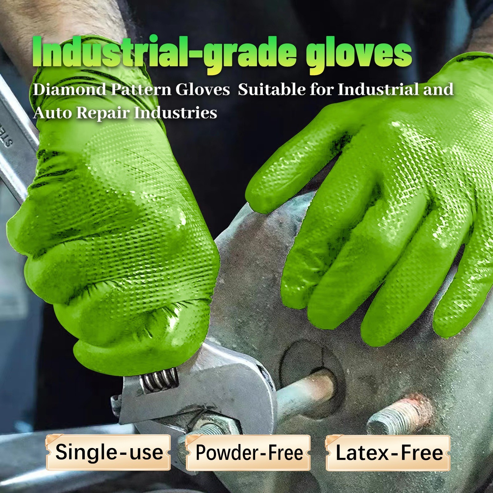 Heavy Duty Nitrile Gloves 8 Mil Large Latex-Free | 1000ct Case