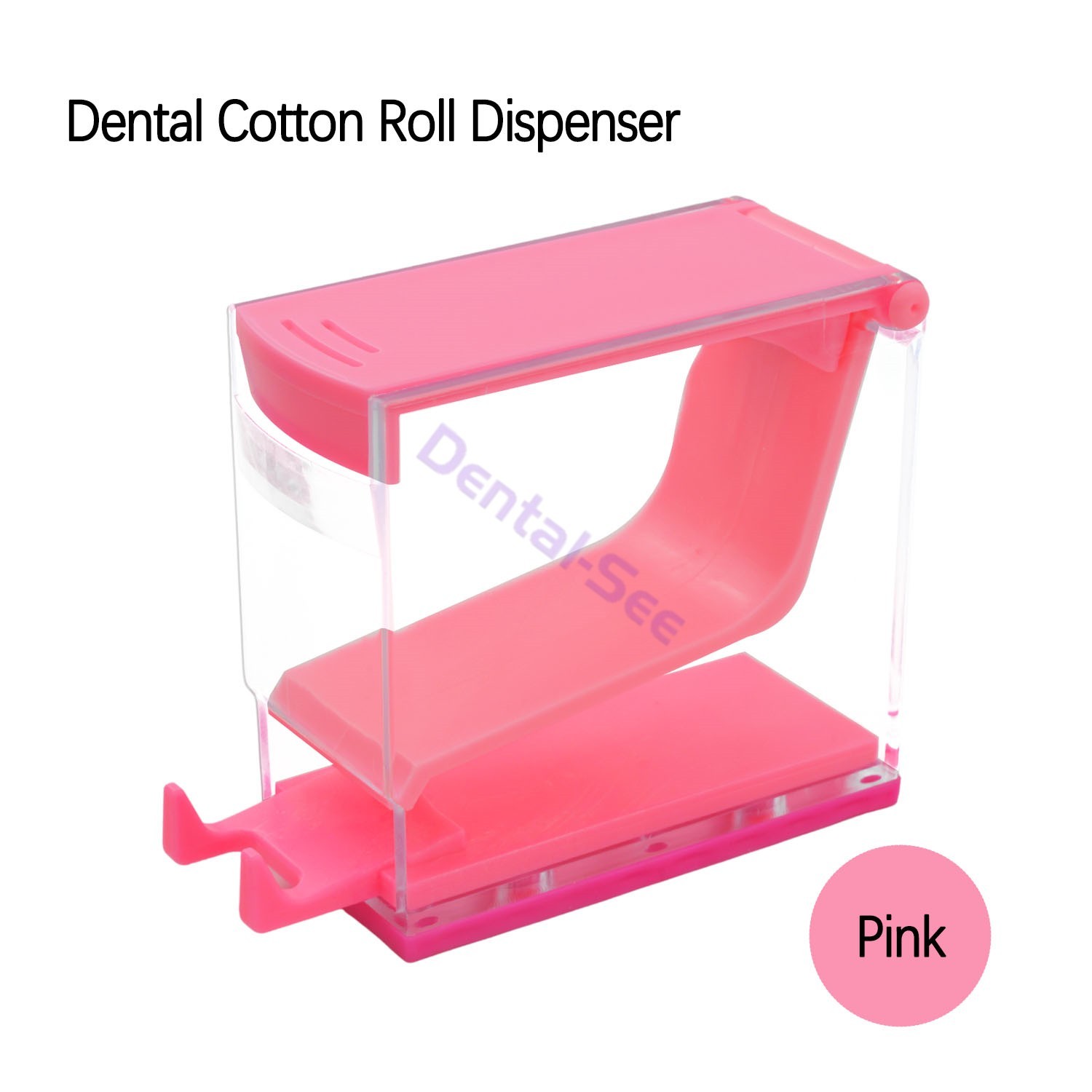 Cotton Roll Dispenser Dental Dentist Press Type Cotton Rolls Storage Box