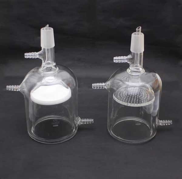 50ml-1000ml Double Layers Filter Funnels w/ Glass Porous Laboratory Supplies ca
