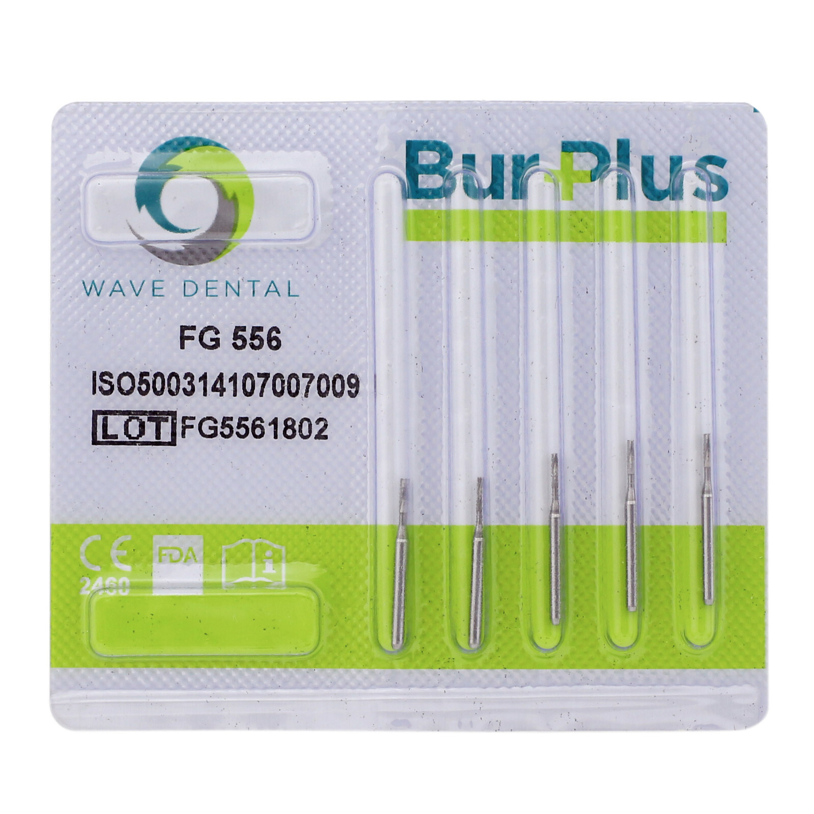 WAVE Dental Carbide Burs Straight Flat End Bur FG 56 57 555 557L Friction Grip