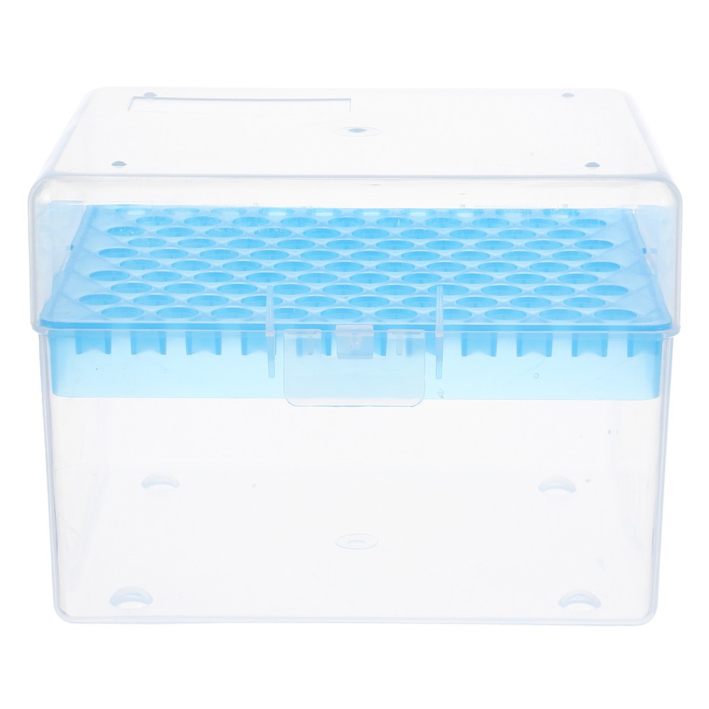 Durable Rectangular Pipette Pipettor Tip Box 100 Positions for Laboratory Use