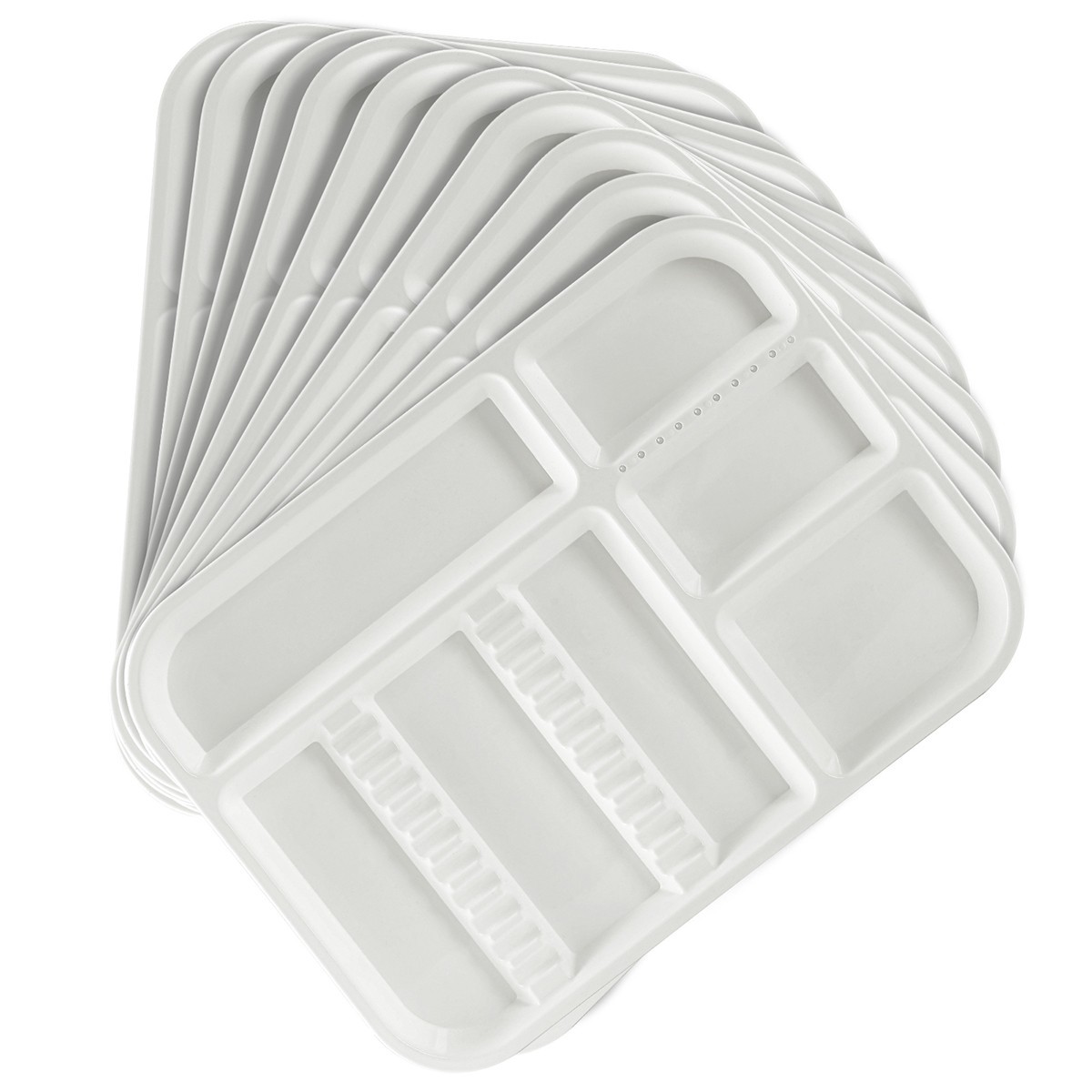 Dental Autoclavable Plastic Instrument Set Up Flat Tray /Divided Tray Size B