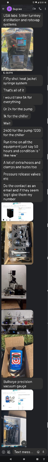 usa labs 5 liter turn key distillation and roto systems.