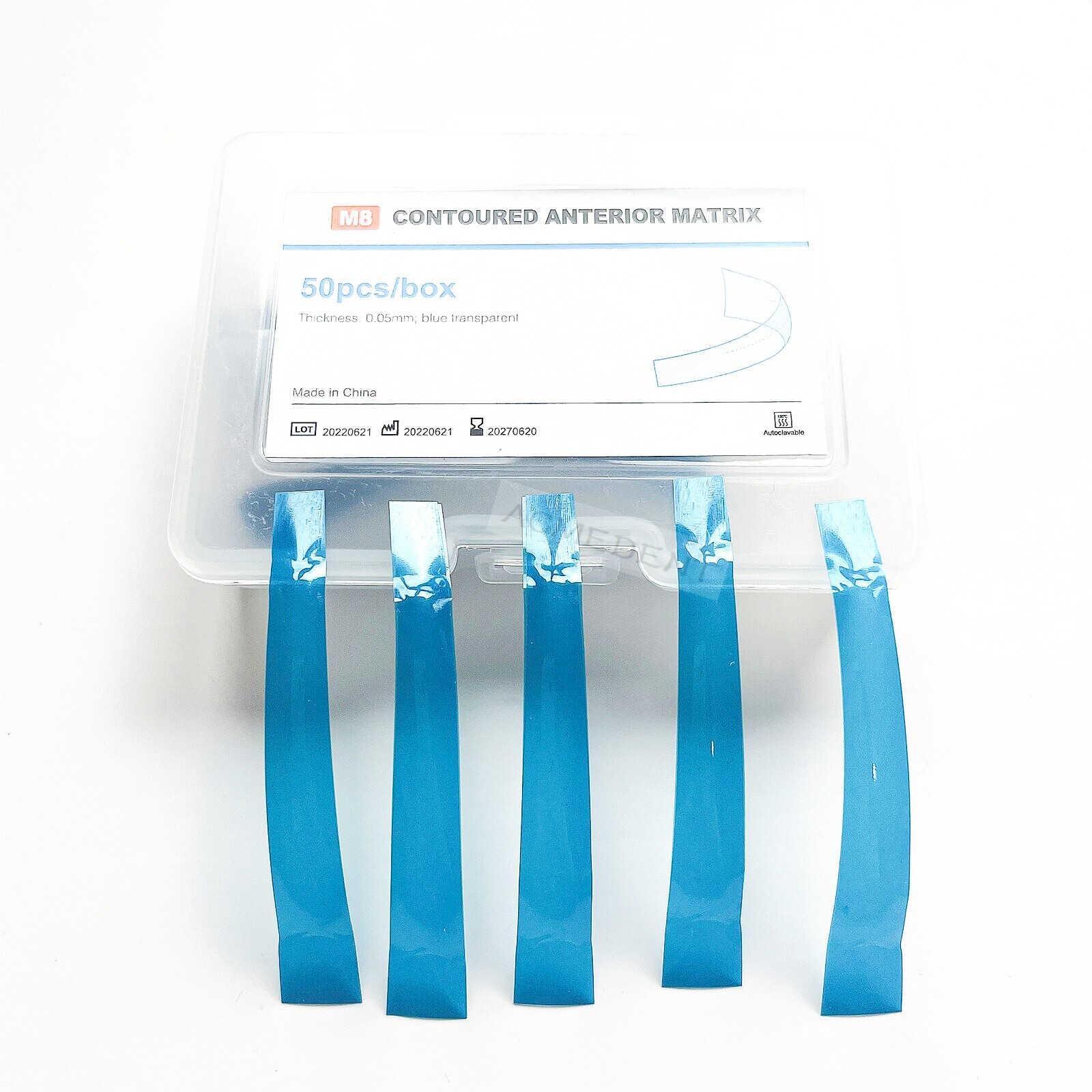 2Box Dental Strip Contoured Anterior Matrices Strips Fit BlueView VariStrip Type