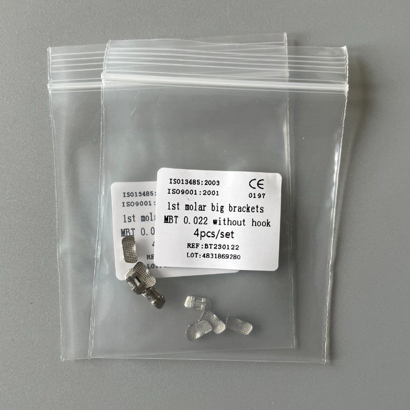 10Sets Dental Orthodontic 1st Molar Wide Big Brackets MBT 022 Without hooks