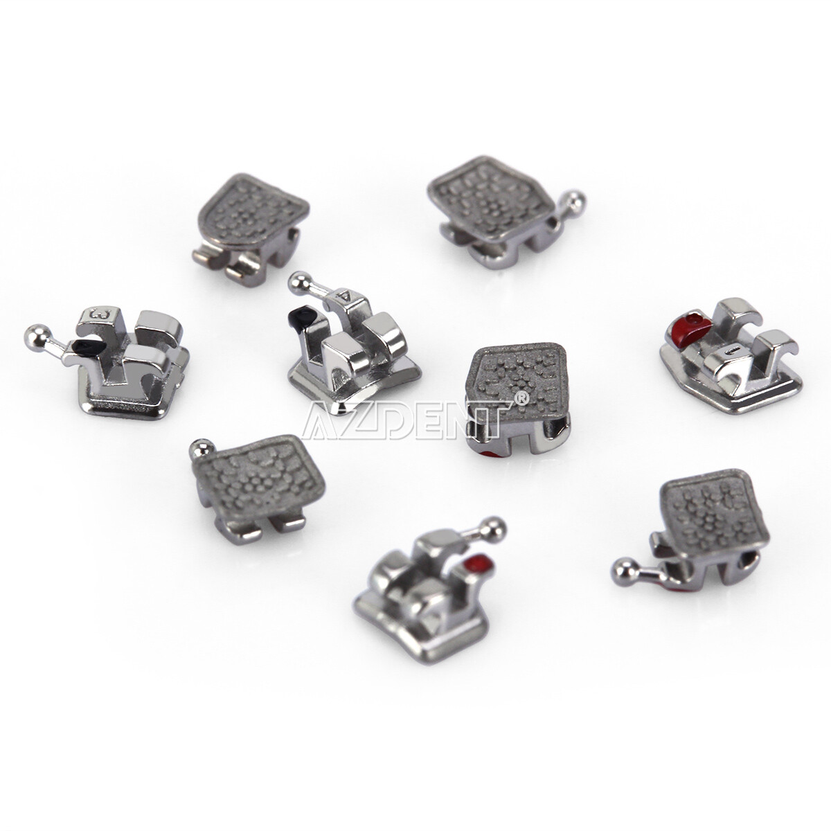 Dental Ortho Monoblock Metal Brackets Braces MIM Mini Roth 022 3-4-5 Hooks
