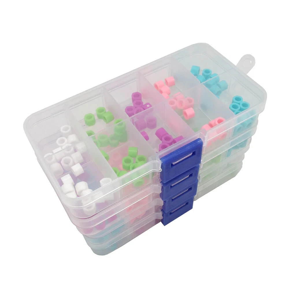 100 Pcs/Box Dental Mixed Color Instrument Code Ring Plain Tool Ring Small Size