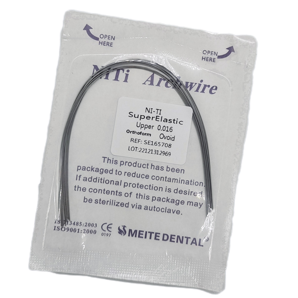 50 Packs Dental Orthodontic Super Elastic Wire Niti Round Arch Wires Ovoid Form