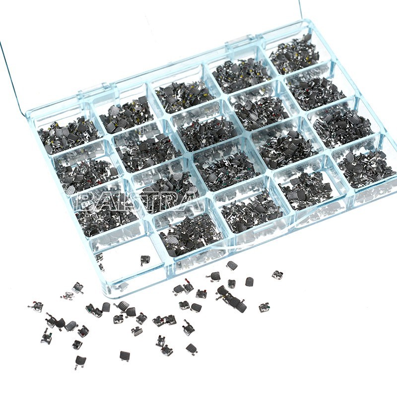 50 Sets Dental Ortho MIM Monoblock Brackets Mini MBT/Roth.022 Hooks 345 AZDENT