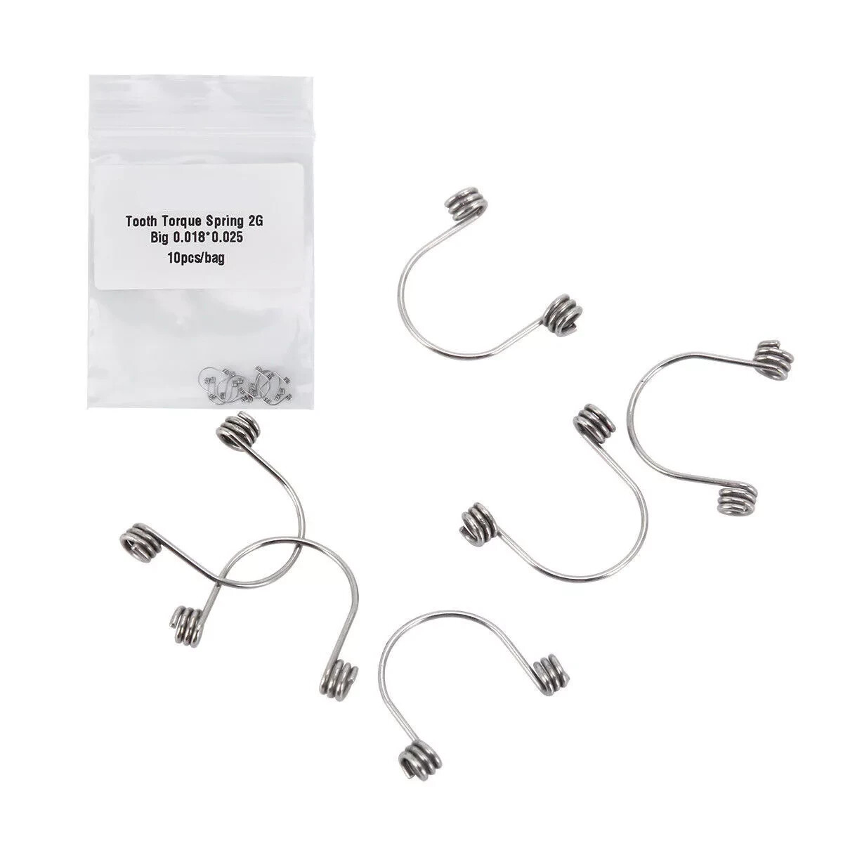10 Pcs/bag Dental Orthodontic Anterior Torque Rectangular Torquing Spring L/M/S