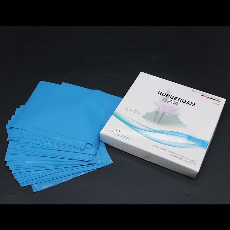 Dental Endodontics Rubber Dams Natural Latex Medium Adult 6×6″ 36 Sheets Dam