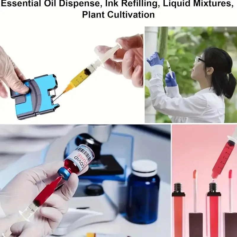 14/10Pcs Syringe Set with Blunt Needles, Various Size1Ml,3Ml,5Ml,10Ml,20Ml,60Ml,