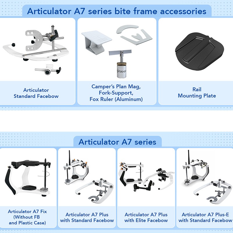 Bioart Dental A7Plus Adjustable Incisal Guide Articulator Standard/Elite Facebow