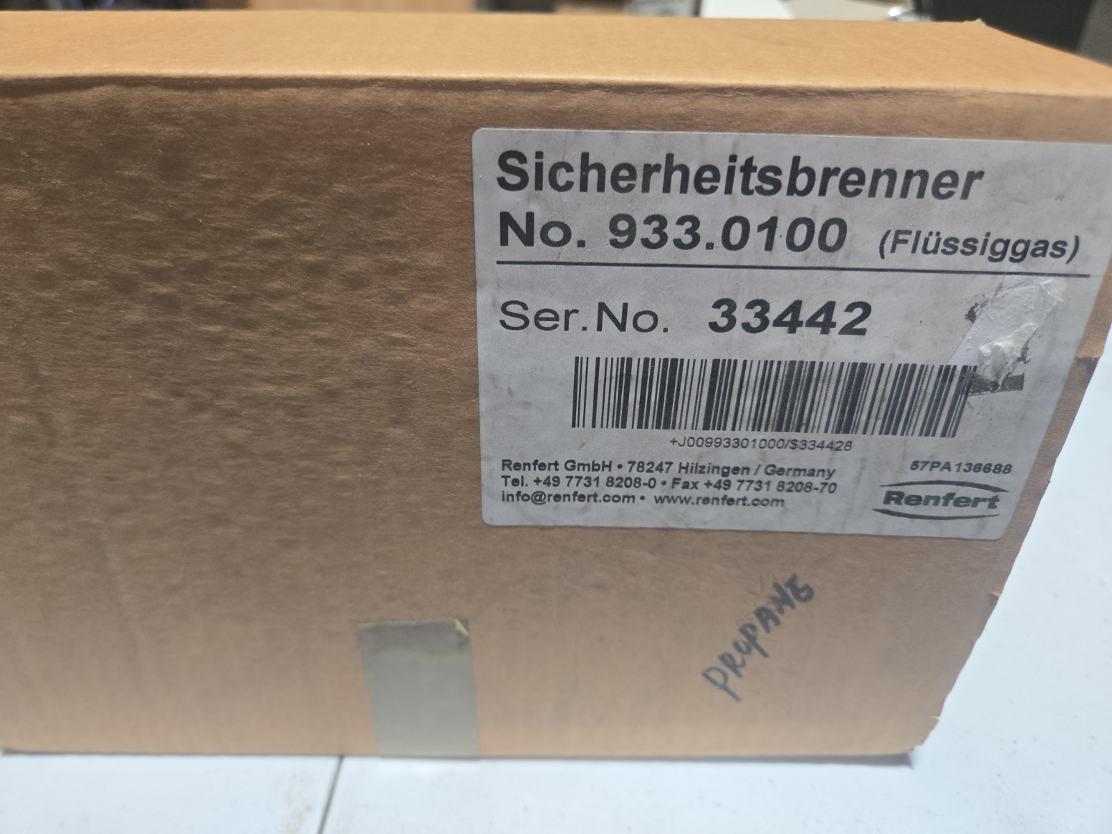 Dental Lab Renfert Bijou 90 Bunsen burner