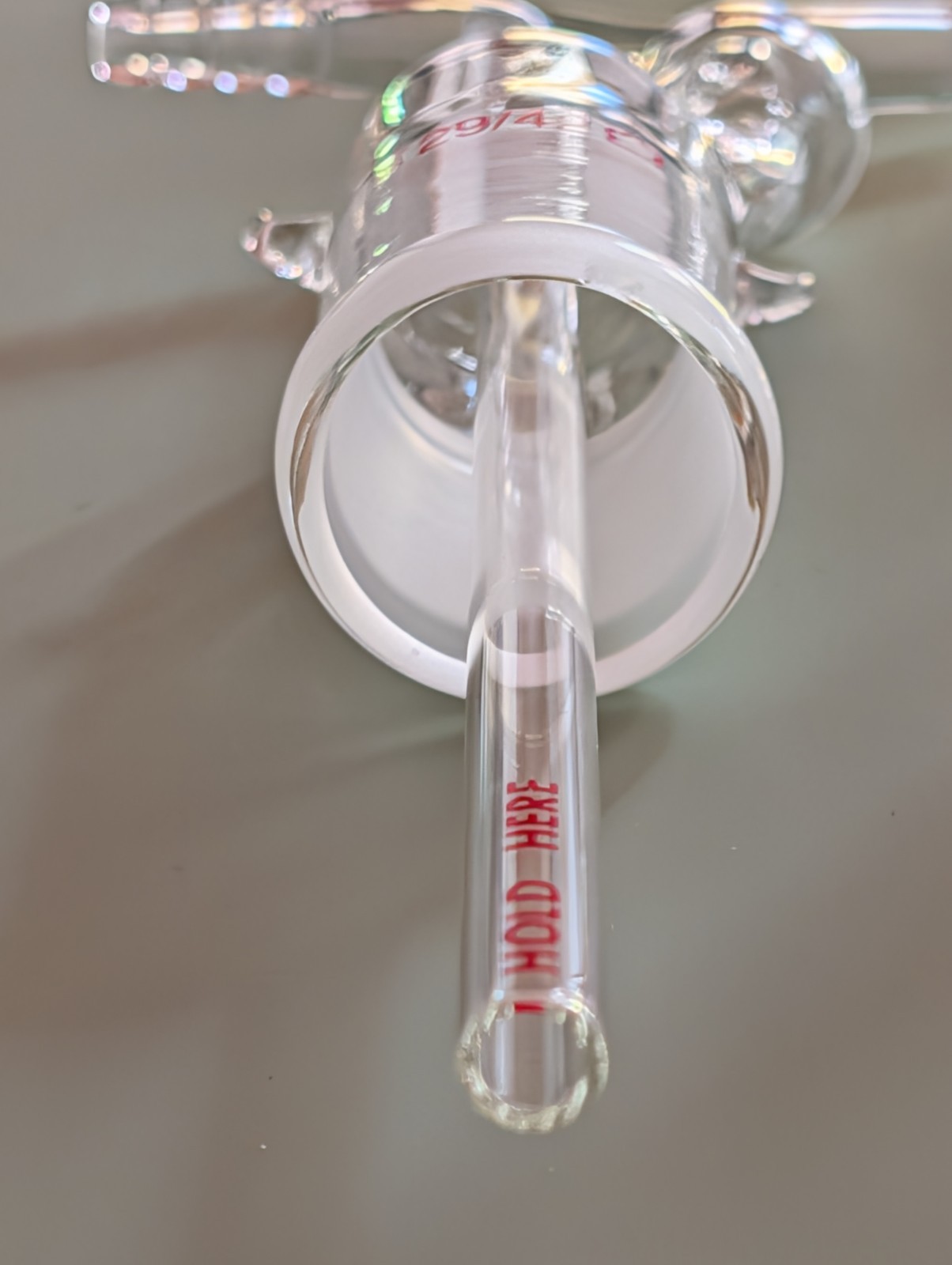 Kontes Gas Washing Bottle, 250ml, Tall Form, 29/42 Joint, Straight Tube Inlet