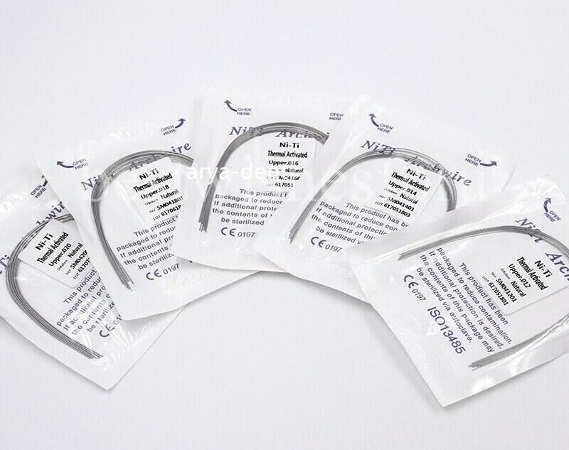 Dental Orthodontic Thermal Activated Archwires Niti Arch Wire Ovoid Natural Form