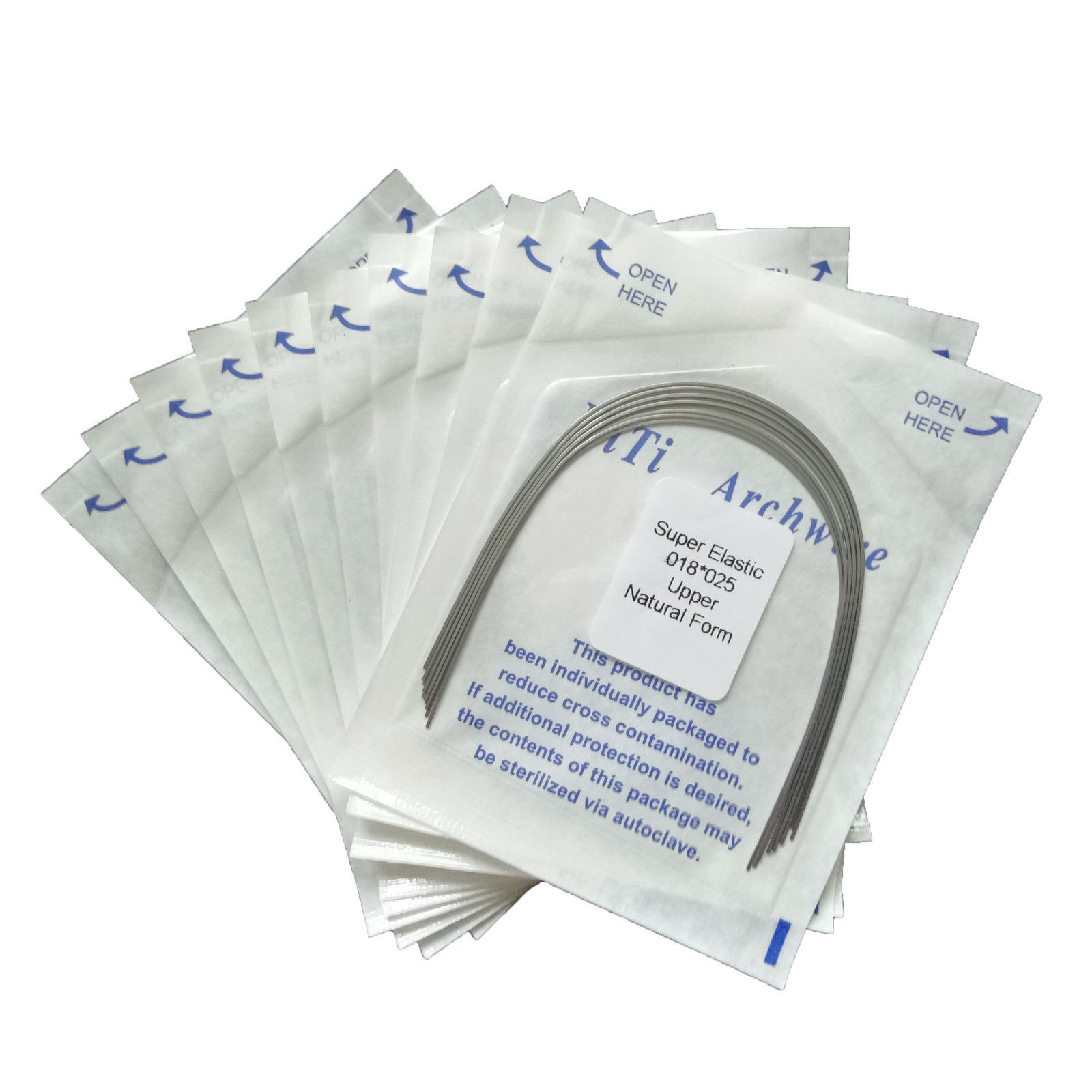 Dental Orthodontic Arch Wire Niti Super Elastic Round/Rectangular Natural Nature